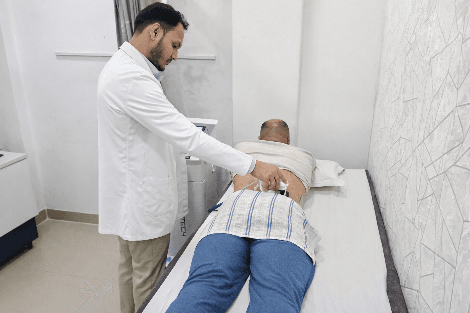 Lower Back Ultrasound Session