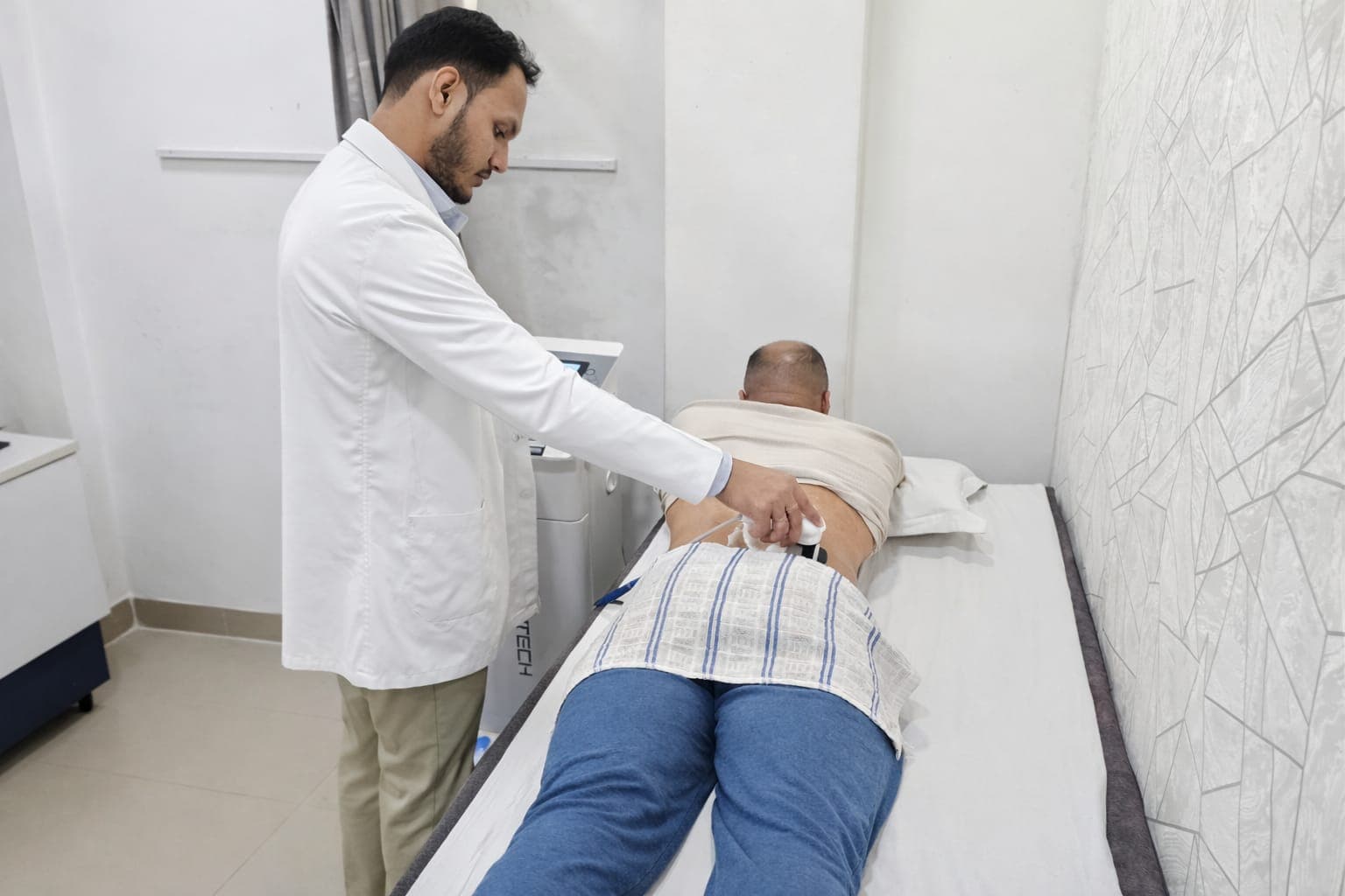 Lower Back Ultrasound Session